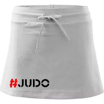 Dámská sukně Judo Hashtag - Sportovní sukně - two in one - XS ( Bílá )