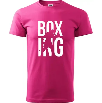 Nápis Boxing - Klasické pánské triko vyšší gramáže - XS ( Purpurová )