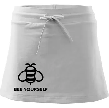 Dámská sukně Bee yourself - Sportovní sukně - two in one - XS ( Bílá )