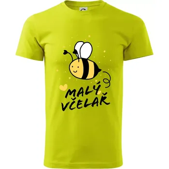 Malý včelař - Klasické pánské triko vyšší gramáže - S ( Limetková )