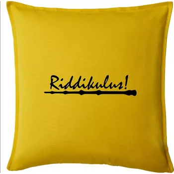 Polštář Harry - Riddikulus - Polštář 50x50 - 50x50 - Pouze potah ( Žlutá )