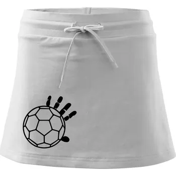 Dámská sukně Házená míč ruka - Sportovní sukně - two in one - S ( Bílá )