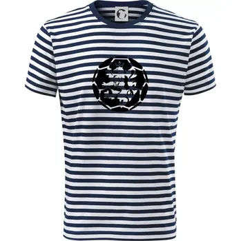 Pánské oblečení Házená míč lev - Triko na vodu - 2XL ( Prouhovaná )