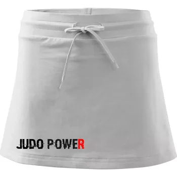 Dámská sukně Judo power - Sportovní sukně - two in one - M ( Bílá )