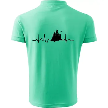 Pánská košile Harry - EKG hrad - Polokošile pánská Pique Polo 203 - XL ( Mátová )