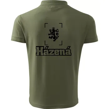 Pánská košile Národní házená lev - Polokošile pánská Pique Polo 203 - M ( Khaki )