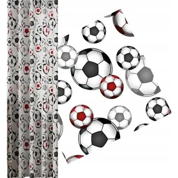 Závěs Míč pro kluka š100x160 Dětský Fotbalové míče S Páskou Na Žabky