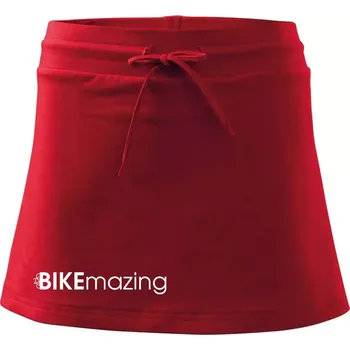 Dámská sukně Bike nápisy Bikemazing - Sportovní sukně - two in one - S ( Červená )
