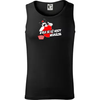 Pánské termoprádlo A vlk už se nikdy neukázal - Tílko pánské Core - S ( Černá )