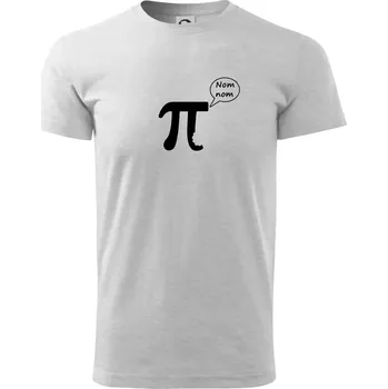 Nakouslé Pí - Triko extra velké (5-8XL) - 6XL ( Světlešedý Melír )