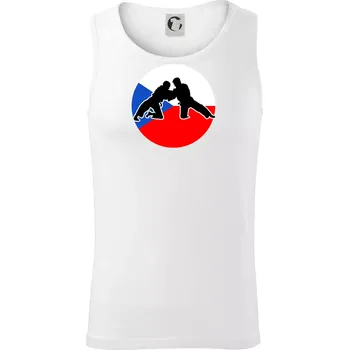 Pánské termoprádlo Judo CZ vlajka - Tílko pánské Core - 2XL ( Bílá )