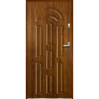 Vchodové dveře Vchodové dveře 90 cm pravé zlatý dub 55 mm OTEVÍRÁNÍ DOVNITŘ