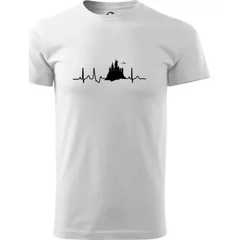 Pánské tričko Harry - EKG hrad - Triko extra velké (5-8XL) - 6XL ( Bílá )