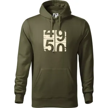 Pánská mikina Tachometr 50 - Mikina pánská Cape s kapucí - 4XL ( Military )