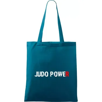 Judo power - Taška bavlněná - 42 x 38 cm ( Petrolejová )