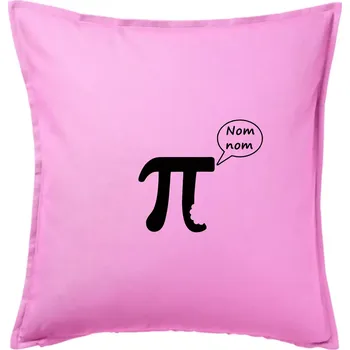 Polštář Nakouslé Pí - Polštář 50x50 - 50x50 - Pouze potah ( Růžová )
