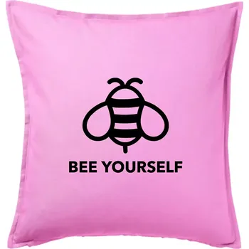 Polštář Bee yourself - Polštář 50x50 - 50x50 - Pouze potah ( Růžová )