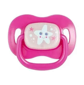 CANPOL 22/410_pin_new Smoczek uspokajający silikon 0-6m okrągły Love&sea;