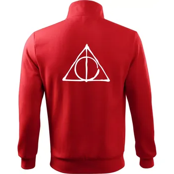 Pánská mikina Harry - symbol relikvie - Mikina bez kapuce Adventure - XL ( Červená )