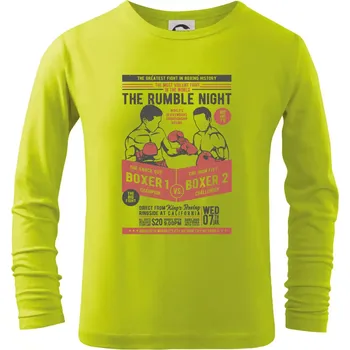 Dětská móda Classic Boxing - Triko dětské Long Sleeve - 134 cm/8 let ( Limetková )