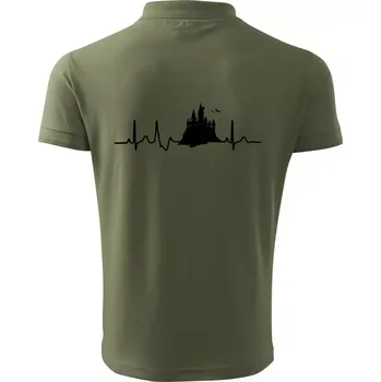 Pánská košile Harry - EKG hrad - Polokošile pánská Pique Polo 203 - 5XL ( Khaki )