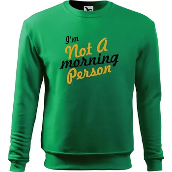 I'm not a morning person - Mikina Essential dětská - 158 cm/12 let ( Středně zelená )