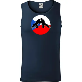 Judo CZ vlajka - Tílko pánské Core - 2XL ( Námořní modrá (téměř černá) )