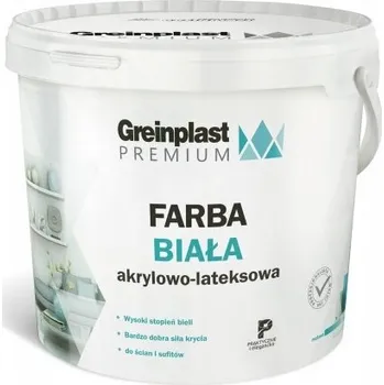 barva na zeď Barva Greinplast Premium Akryl-Latex 10 l bílá