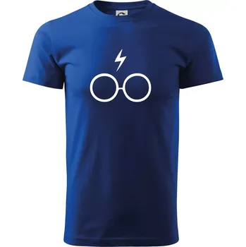 Pánské tričko Harry - Brýle - Triko extra velké (5-8XL) - 7XL ( Královská modrá )