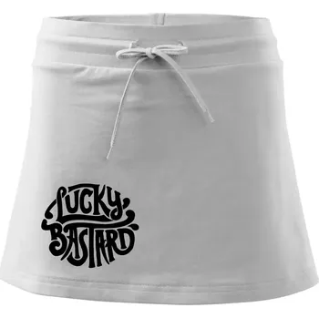 Dámská sukně Lucky Bastard - Sportovní sukně - two in one - L ( Bílá )