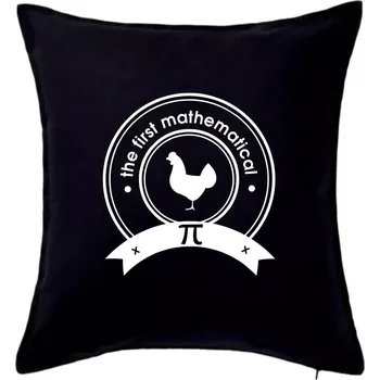 Polštář The First Mathematical - Polštář 50x50 - 50x50 - Pouze potah ( Černá )