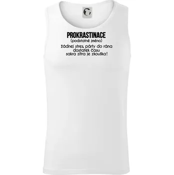 Pánské termoprádlo Prokrastinace - TEXT - Tílko pánské Core - 2XL ( Bílá )