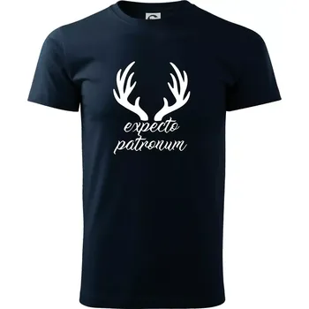 Pánské tričko Harry - Expecto patronum - Triko extra velké (5-8XL) - 8XL ( Námořní modrá (velmi tmavá - téměř černá) )