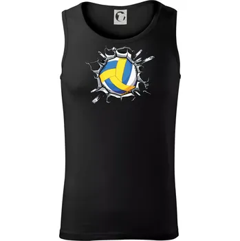 Volejbal míč v triku - Tílko pánské Core - L ( Černá )