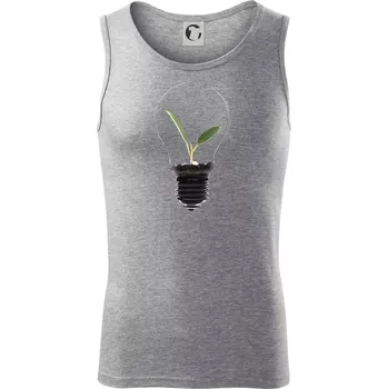 Pánská móda Žárovka květináč - Tílko pánské Core - 2XL ( Tmavě šedý melír )