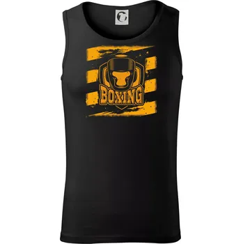 Boxing ve čtverci helma - Tílko pánské Core - L ( Černá )