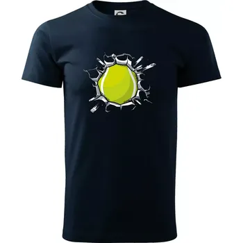 Tenisový míč v triku - Triko extra velké (5-8XL) - 6XL ( Námořní modrá (velmi tmavá - téměř černá) )