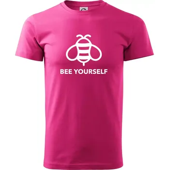 Pánská móda Bee yourself - Klasické pánské triko vyšší gramáže - XL ( Purpurová )