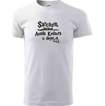 Harry - Sarcasm, because Avada Kedavra is illegal - Triko extra velké (5-8XL) - 8XL ( Bílá )