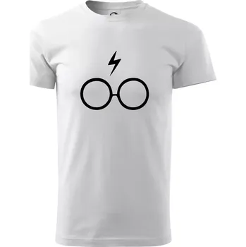 Pánské tričko Harry - Brýle - Klasické pánské triko vyšší gramáže - 2XL ( Bílá )
