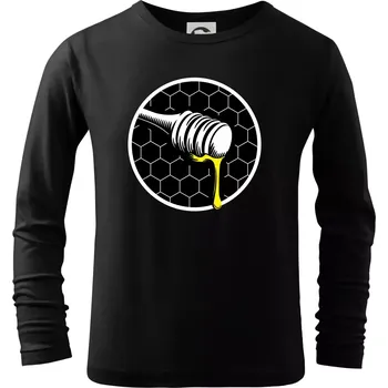 Chlapecké tričko Včelařův med - Triko dětské Long Sleeve - 158 cm/12 let ( Černá )