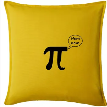 Polštář Nakouslé Pí - Polštář 50x50 - 50x50 - Pouze potah ( Žlutá )
