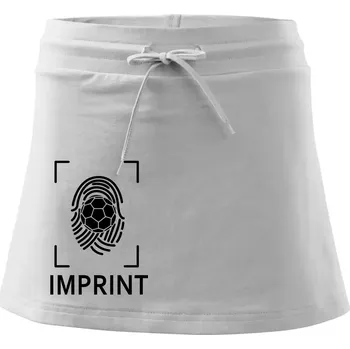 Dámská sukně Házená imprint - Sportovní sukně - two in one - XS ( Bílá )