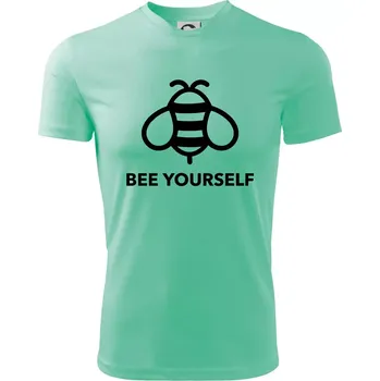 Chlapecké tričko Bee yourself - Dětské triko sportovní (dresovina) - 122 cm/6 let ( Mátová )
