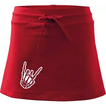 Dámská sukně Rock ruka - Sportovní sukně - two in one - S ( Červená )