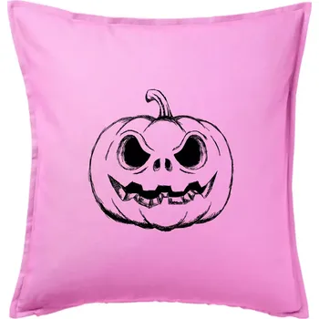 Polštář Dýně sketch - Polštář 50x50 - 50x50 - Pouze potah ( Růžová )