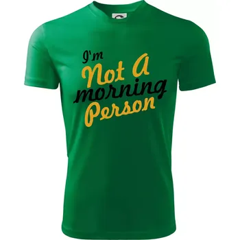 I'm not a morning person - Dětské triko sportovní (dresovina) - 146 cm/10 let ( Středně zelená )