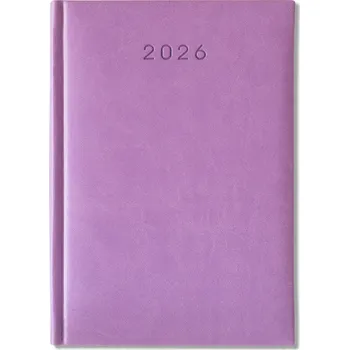 Diář Knižní kalendář 2026 A4 Scriba fialový