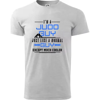 Judo Guy - Triko extra velké (5-8XL) - 7XL ( Světlešedý Melír )