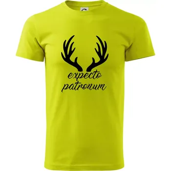 Pánské tričko Harry - Expecto patronum - Klasické pánské triko vyšší gramáže - M ( Limetková )